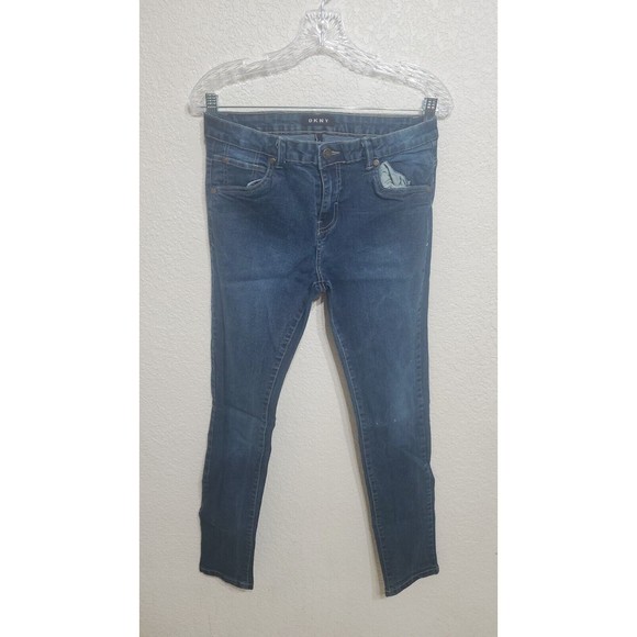 Womens DKNY Blue Jeans Sz 18 - Picture 1 of 4